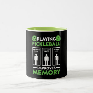 Playing Pickleball Improves Memory Two-Tone Coffee Mug