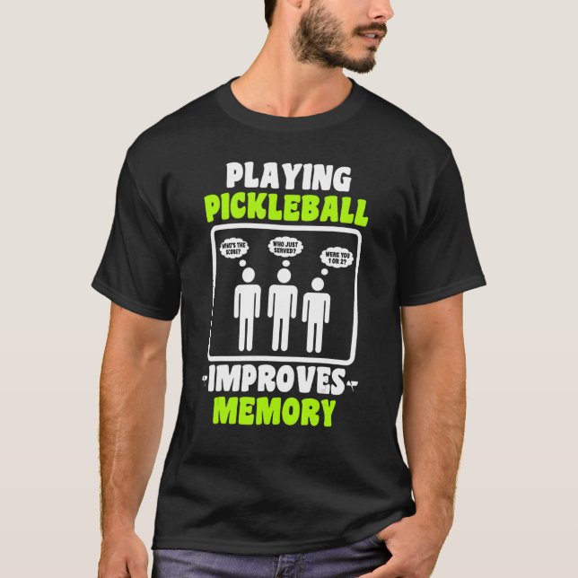 Playing Pickleball Pickleball Players Men T-Shirt (Front)