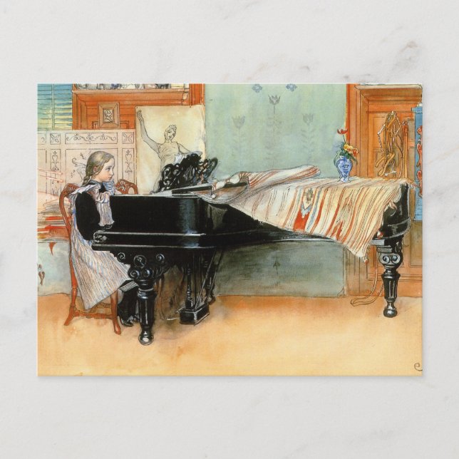 Playing Scales 1898 Postcard (Front)