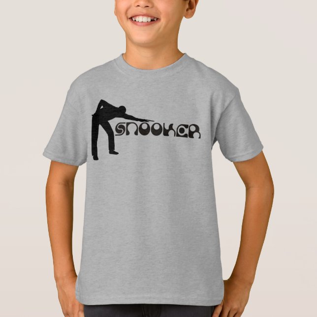 PLAYING SNOOKER modern font + your ideas T-Shirt (Front)
