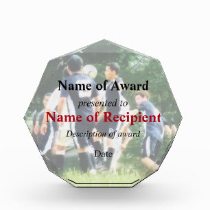 Playing Soccer Award