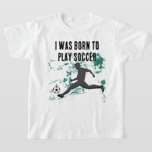 Playing Soccer Graphic – Funny Sports Cartoon T-Shirt