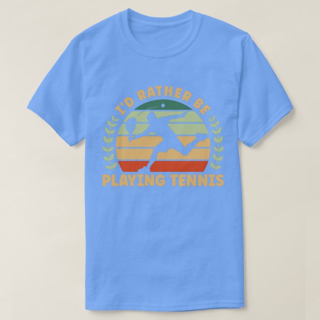 Playing Tennis T-Shirt (Design Front)