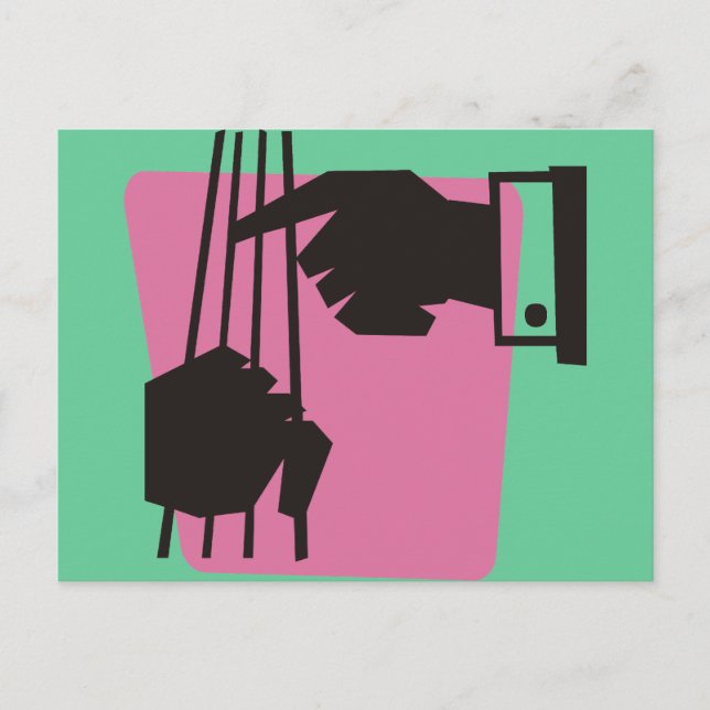 Playing the Bass Postcard (Front)