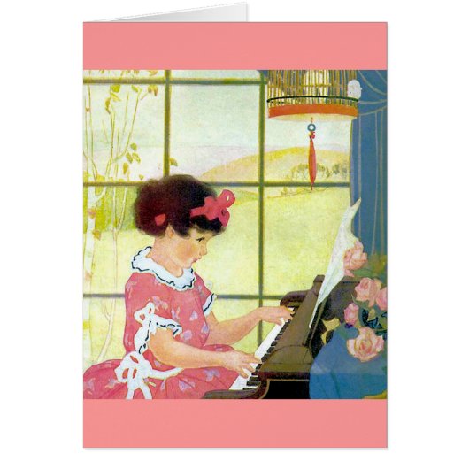 Playing the Piano Cards (Front)