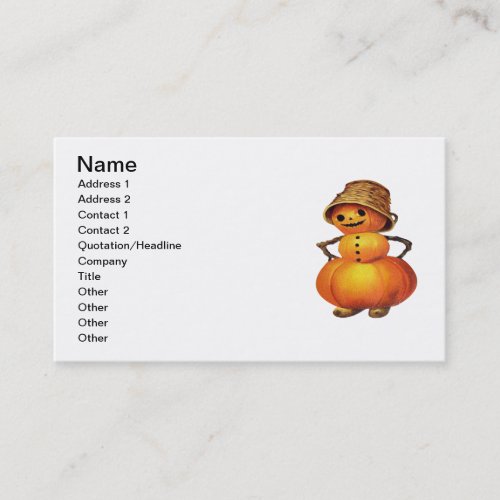 Playing Tricks (Vintage Halloween Card) Business Cards