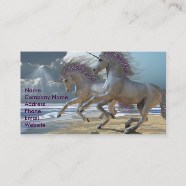 Playing Unicorns Part 2 Business Card (Front)