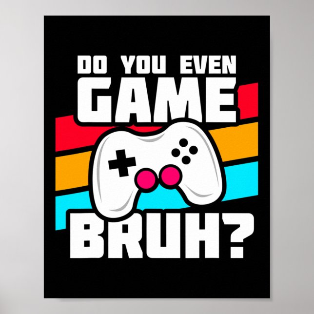 Playing Video Games - Pc Console Gaming - Funny Vi Poster (Front)