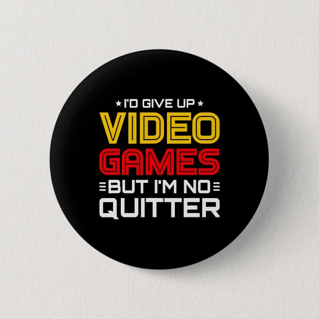 Playing Video Games - Video Gamer Meme - Funny Vid Button (Front)