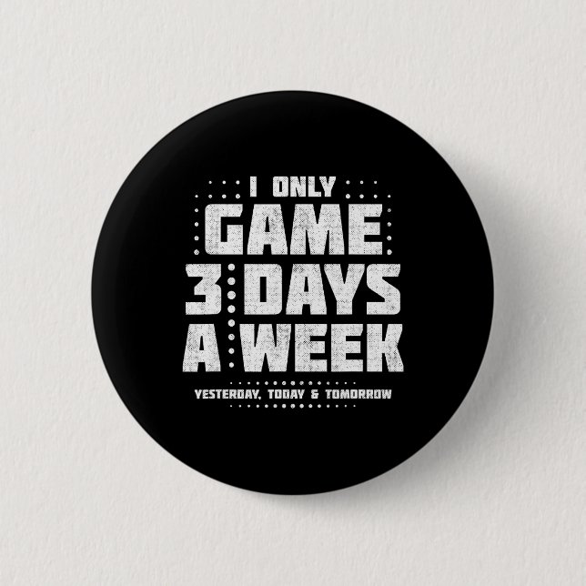 Playing Video Games - Video Gamer Meme - Funny Vid Button (Front)
