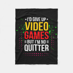 Playing Video Games - Video Gamer Meme - Funny Vid Fleece Blanket