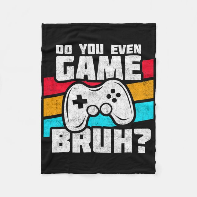Playing Video Games - Video Gamer Meme - Funny Vid Fleece Blanket (Front)