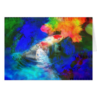 Playing with autumn , card