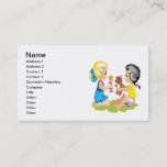Playing With Dolls Business Card at Zazzle