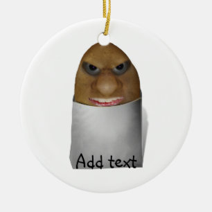 Playing With Potatoes - The Potato Nose Ceramic Ornament