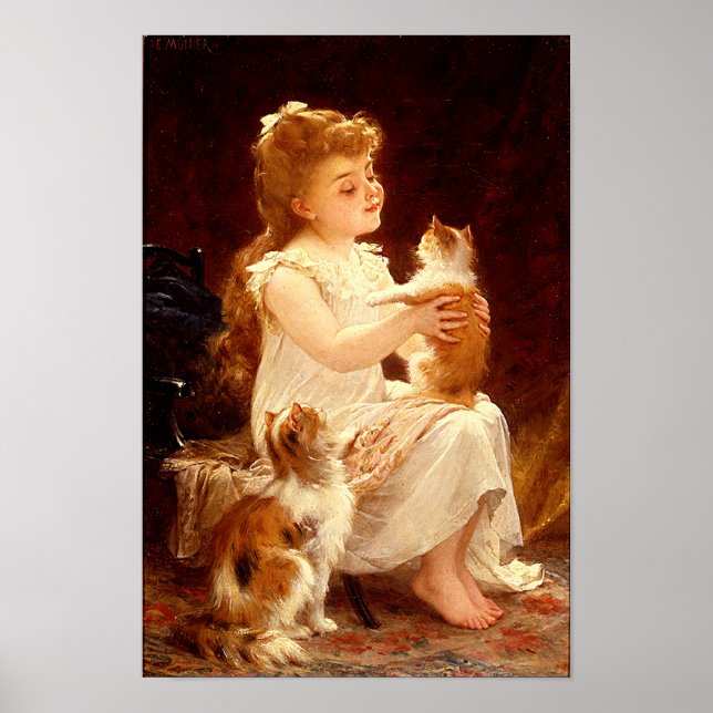 Playing with the Kitten - Print (Front)