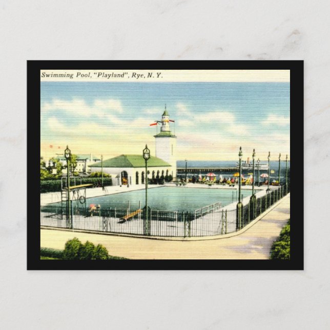 Playland, Rye, New York Vintage Postcard (Front)