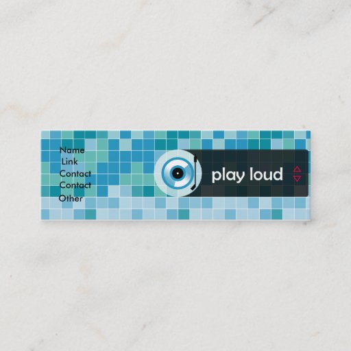 Customizable PlayLoud Profile Card Business Card