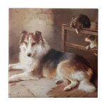 Playmates - Dog Kitten - Puppy Ceramic Tile