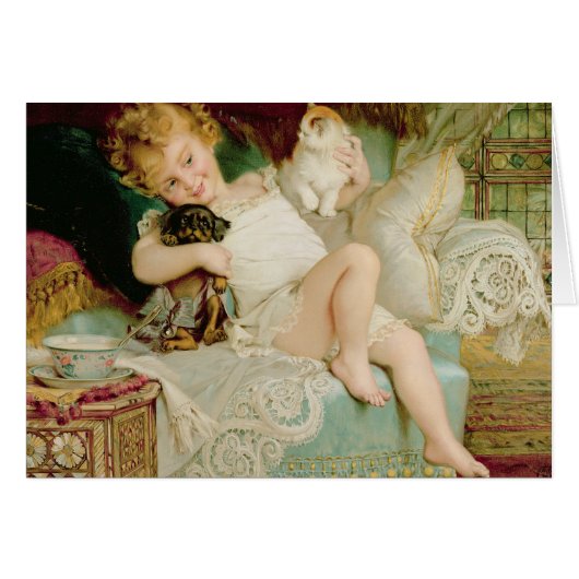 Playmates, from the Pears Annual, 1903 Cards (Front Horizontal)