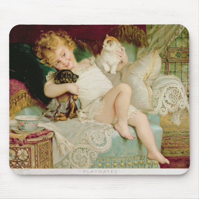 Playmates, from the Pears Annual, 1903 Mouse Pad (Front)