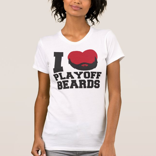Playoff Beards (red) T-Shirt (Front)