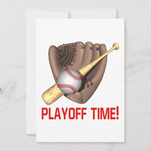 Playoff Time Personalized Invitations