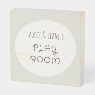 playroom.Custom names Wood Box Sign wall art