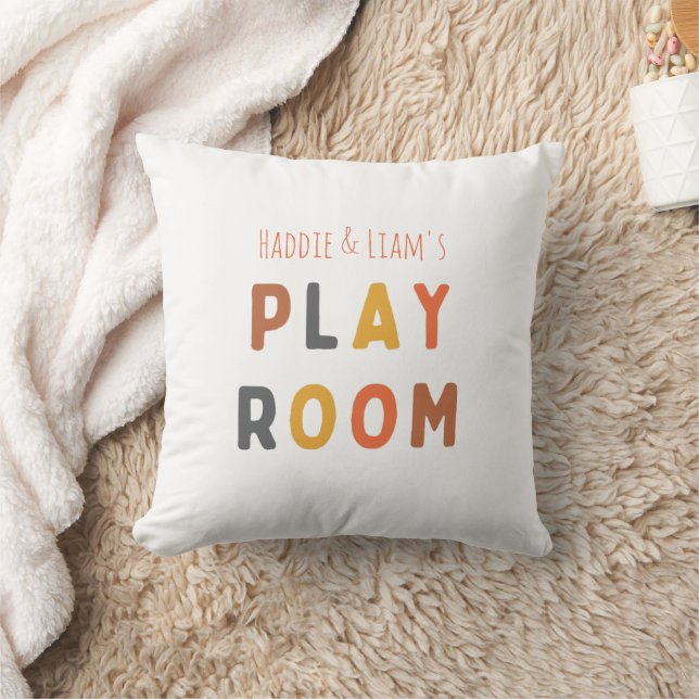 playroom Custom personalized Throw Pillows (Blanket)