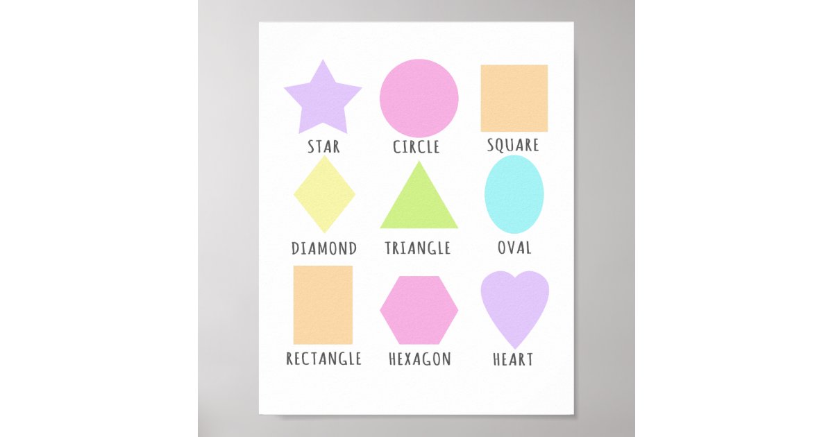 Playroom Play The Day Away Pastel Rainbow Poster