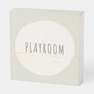 playroom sign Wood Box Sign