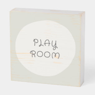 playroom Wood Box Sign wall art