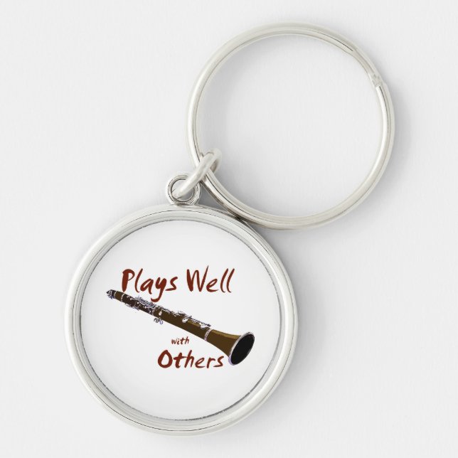 Plays Well with Others Clarinet Keychain (Front)