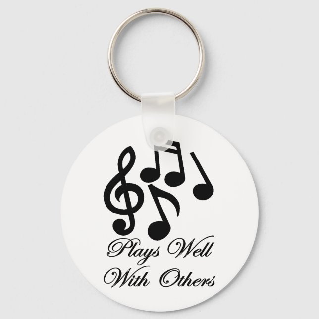 plays well with others keychain (Front)