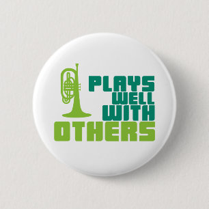 Plays Well with Others - Mellophone Button