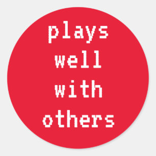 Plays Well With Others Sticker