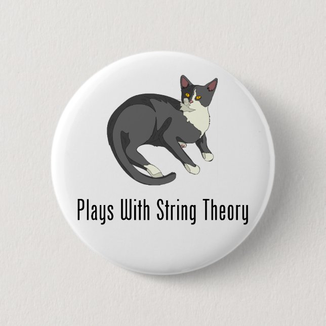 Plays With String Theory Button (Front)
