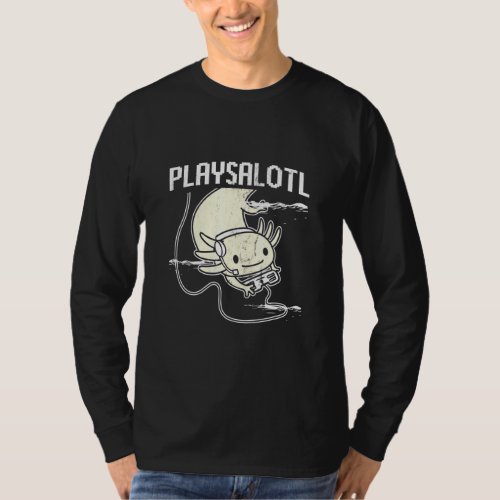 Playsalotl Gamer Mexican Walking Fish Axolotl  T_Shirt