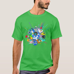 PlayStation Astrobot and Friends Power Up Group Sh T-Shirt