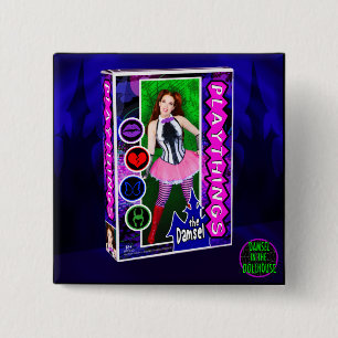 Playthings Album Cover 2 Inch Square Button