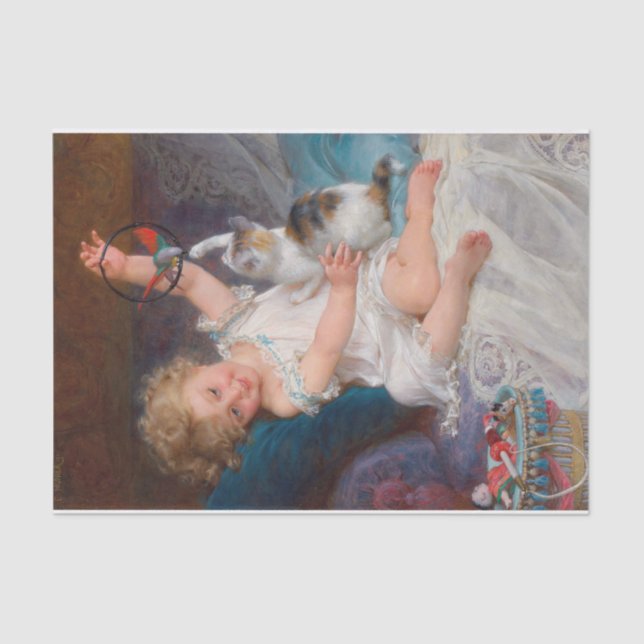 Playtime by Emile Munier Tissue Paper (Front)