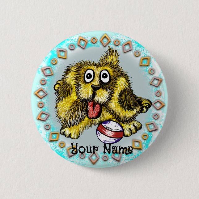 Playtime Dog Button (Front)
