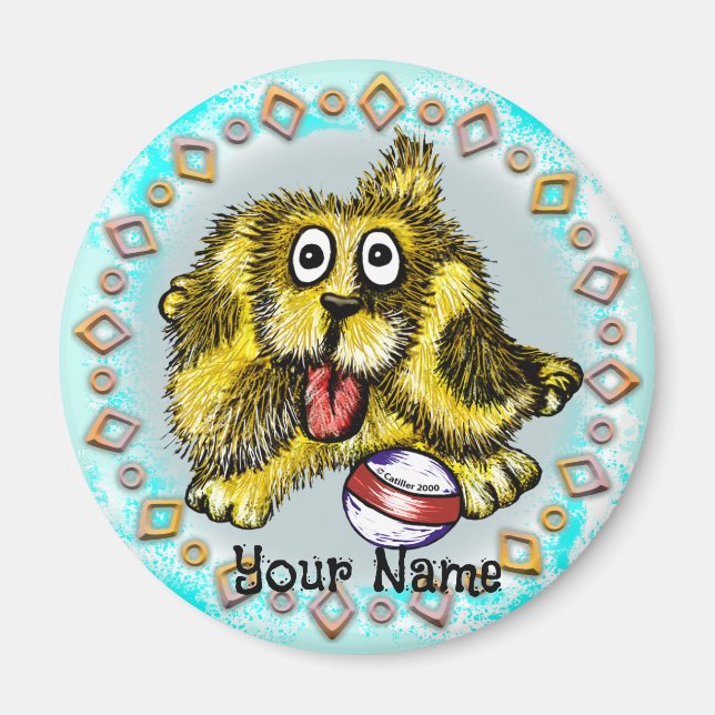 Playtime Dog Magnet (Front)