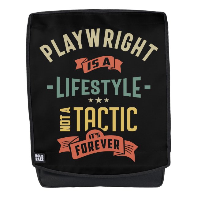 Playwright Job Title Gift Backpack (Front)