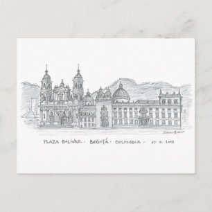 Plaza Bolívar, Bogotá, Colombia Postcard