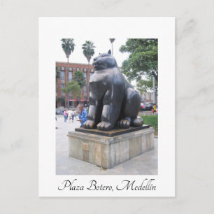 Plaza Botero, Medellin, Colombia Postcard