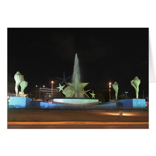 Plaza Caracol Fountain Cancun Card