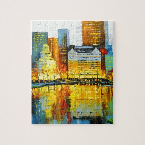 Plaza Central Park Hotel in New York Jigsaw Puzzle