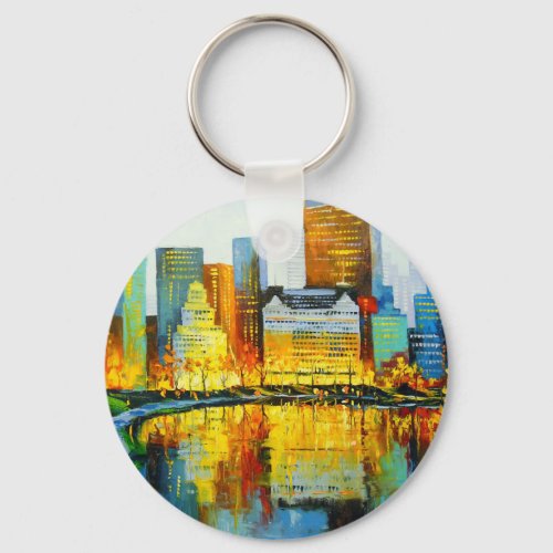 Plaza Central Park Hotel in New York Keychain