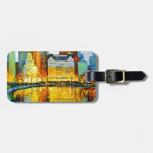 Plaza Central Park Hotel in New York Luggage Tag